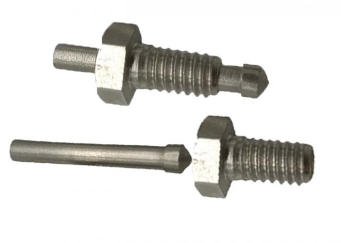 K Type Thermocouple Screw And Tips Brass Nickel Plating Parts M6x1.0 1/4''